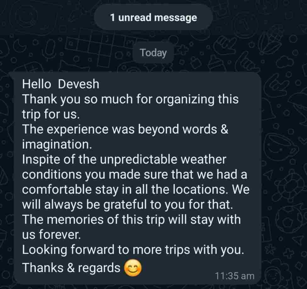 Nagarjuna Travels Customer Testimonial 6